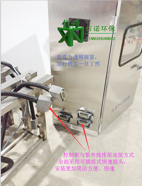 日处理15000吨污水 明渠式 框架式紫外线杀菌设备 一级B标准 现场安装成功案例