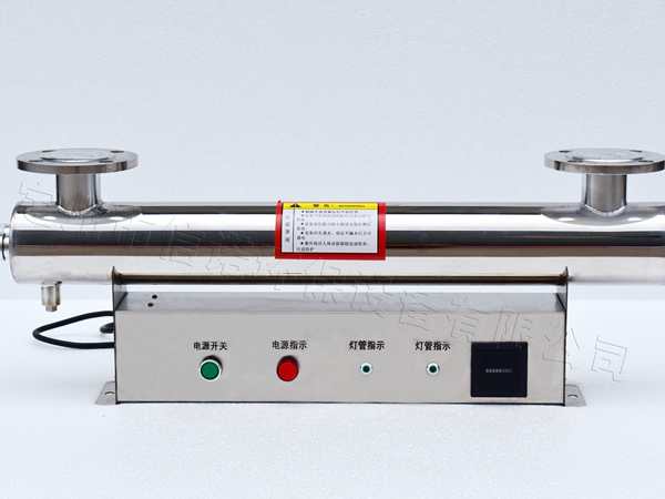 QL12-30法兰DN50上开紫外线杀菌消毒器器2支灯管304不锈钢筒体
