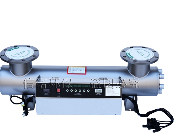 紫外线杀菌器 功率600W 口径DN150 新款机箱喷砂法兰上开